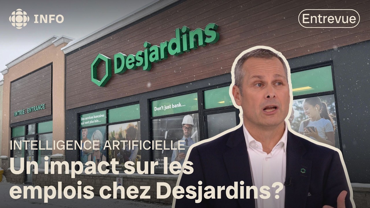 IA chez Desjardins : quel impact sur les emplois? Entrevue avec son PDG | Zone économie