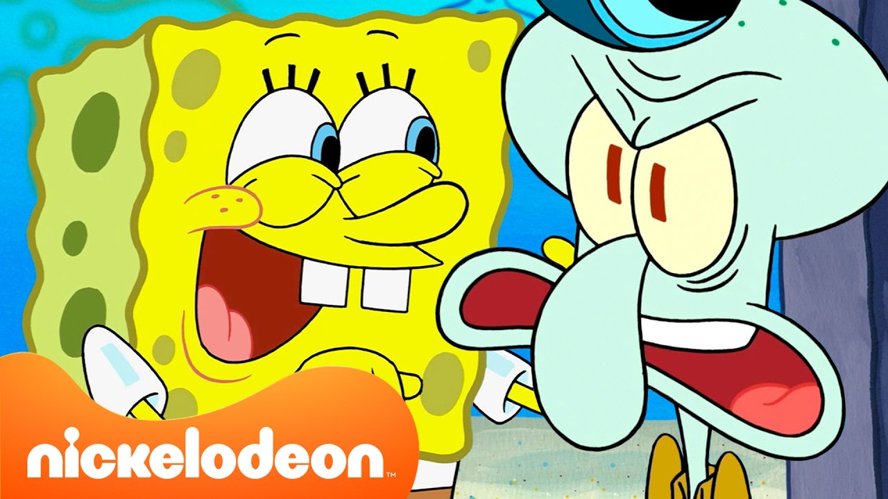 Bob l'éponge | 4 HEURES des meilleurs moments de Bob l'éponge et Carlo 🧽🦑 | Nickelodeon France
