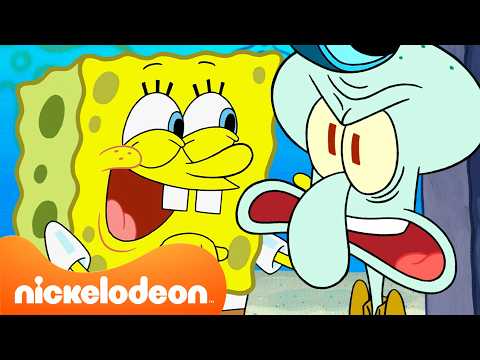 Bob l'éponge | 4 HEURES des meilleurs moments de Bob l'éponge et Carlo 🧽🦑 | Nickelodeon France