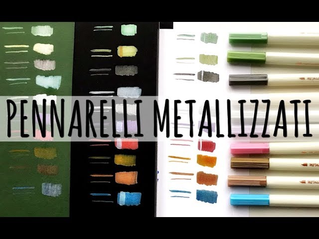 PENNARELLI METALLIZZATI: Metallic Color Pen ( Recensione) Arte per Te 