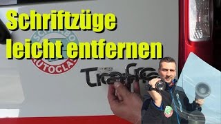 Schriftzug entfernen, Auto Emblem bzw. Logo spurlos entfernen, so gehts am einfachsten