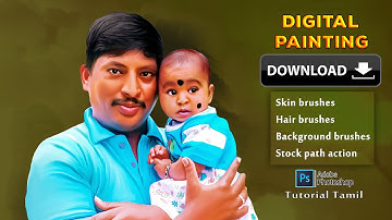 Wacom digital painting PART- 2 | Realistic Digital Painting Art | Tutorials | Photoshop