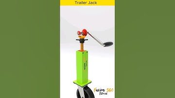 Trailer Jack #cad #solidworks #engineering #fusion360 #mechanical #mechanism #educational