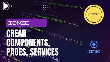[PASO A PASO] Crear COMPONENTES, PAGES, SERVICES, DIRECTIVES en IONIC