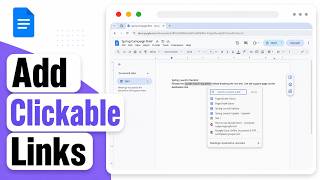 How to Insert Hyperlinks in Google Docs (Clickable Link Insert)