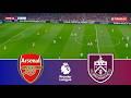 ARSENAL vs BURNLEY - English Premier League 2026 | Full Match All Goals | Pes 21 Gameplay