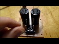 Power supply filter capacitor upgrade for stereo amplifier