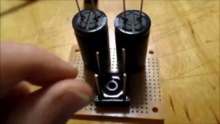 Power supply filter capacitor upgrade for stereo amplifier
