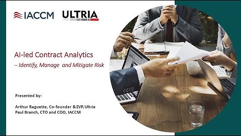 AI-led Contract Analytics – Identify, Manage, and Mitigate Risks (Webinar)