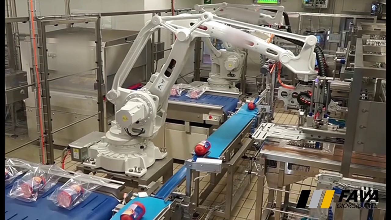 CONFEZIONAMENTO automatico MORTADELLE - Automatic packaging line
