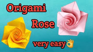 Origami Rose🌹 /Easiest origami Rose🌹 /paper Rose 🌹