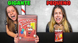 COMIDA GIGANTE VS COMIDA PEQUENA !!