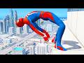 SPIDERMAN CRAZY JUMPSFALLS GTA 5 Spider Man Gameplay90