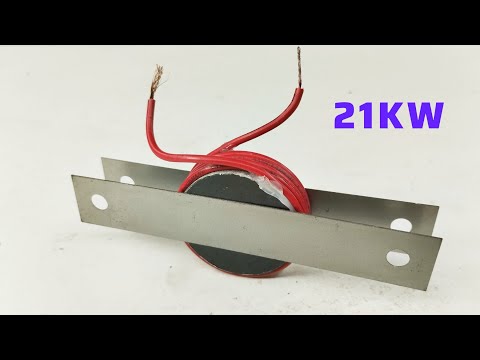 High voltage generator 220volt at Home with Coper wire Using two Magnet