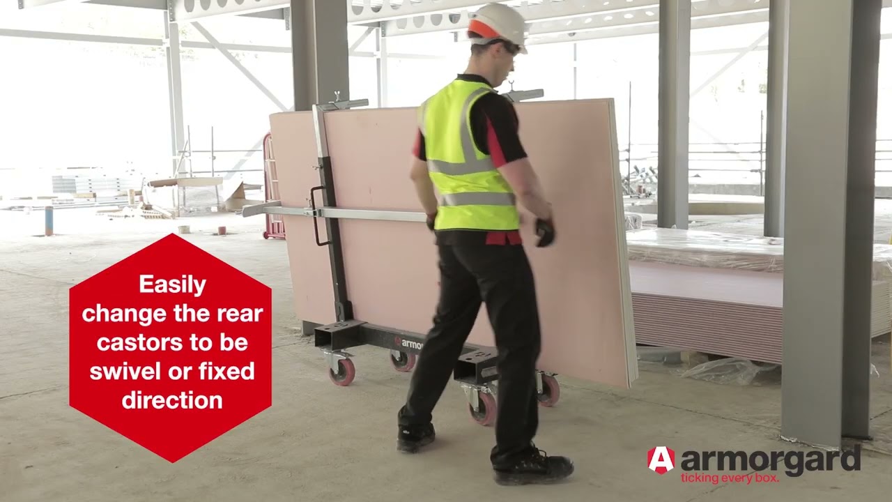 Armorgard LA750-PRO Plasterboard Trolley Overview