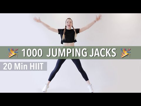 1000 JUMPING JACKS CHALLENGE 🔥  20 Min HIIT Workout / 1000 Hampelmann Challenge