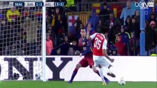 هدف محمد النني العالمي في برشلونة l برشلونة وارسنال  دوري الابطال 2016  HD