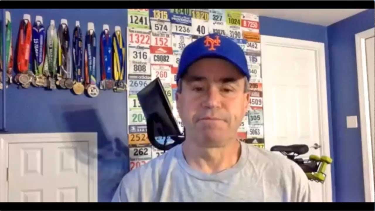 David ran 40-50 miles/wk until his meniscus problem. Now he “couldn’t be happier.”