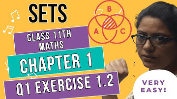 Q1) Ex-1.2 Class11th Chapter 1st Sets Maths CBSE | CBSE Maths Questions Class 11th By Poonam Garg
