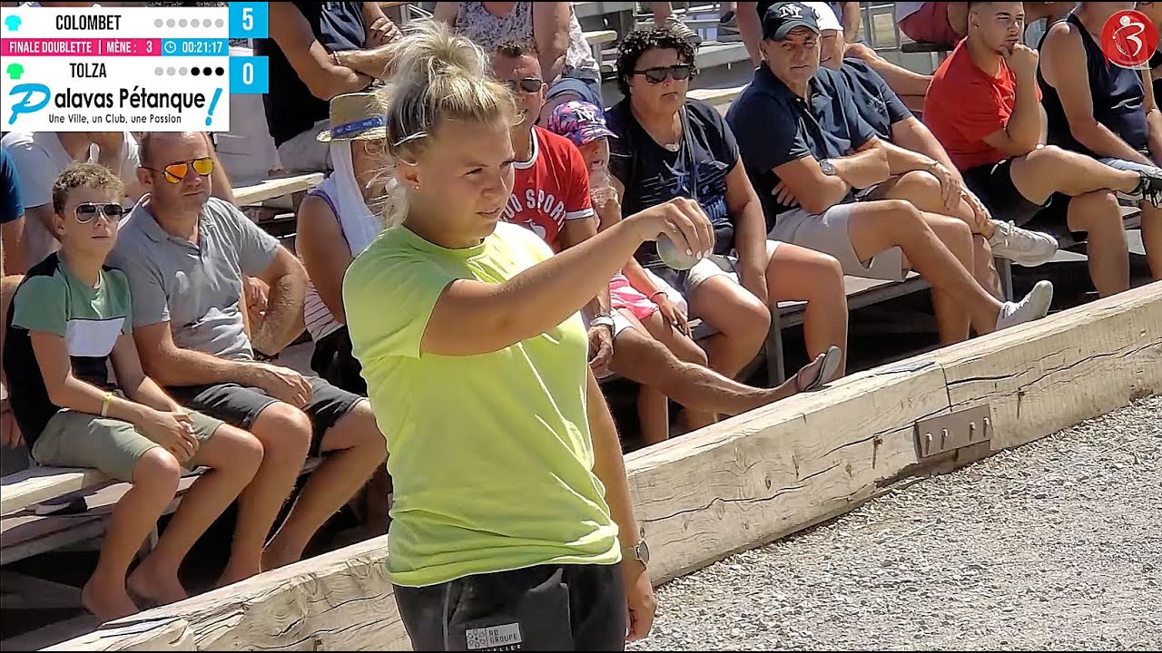 Miniature : Finale doublette COLOMBET vs TOLZA : International à pétanque féminin de Palavas 2022