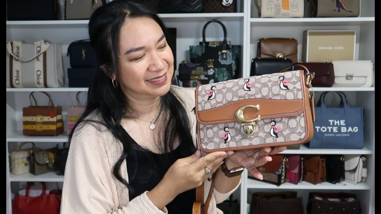 COACH STUDIO PENGUIN SHOULDER BAG UNBOXING - YouTube