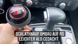 Audi A6 4G C7 Schaltknaufwählhebel Umbau Und Wechsel Auf Rs Tutorial Facelift