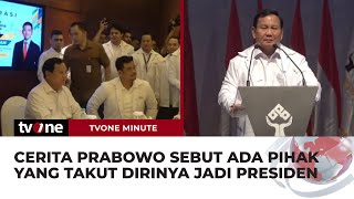 Prabowo Ungkap Ada Pihak yang Takut Jika Dirinya Terpilih Jadi Presiden | tvOne Minute