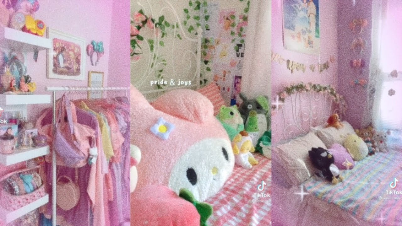 KAWAII AESTHETIC BEDROOM • PINK CUTE BEDROOMS / TIKTOK COMPILATION