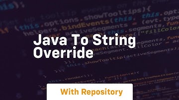 java to string override