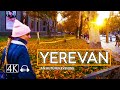 YEREVAN Walking Tour, An Autumn Evening with a Beautiful Sunset, November 27, 2022, 4K 60fps