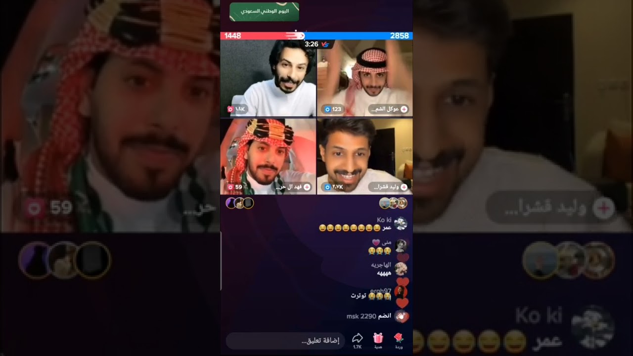 من بث عمر بن هذال القست مع وليد