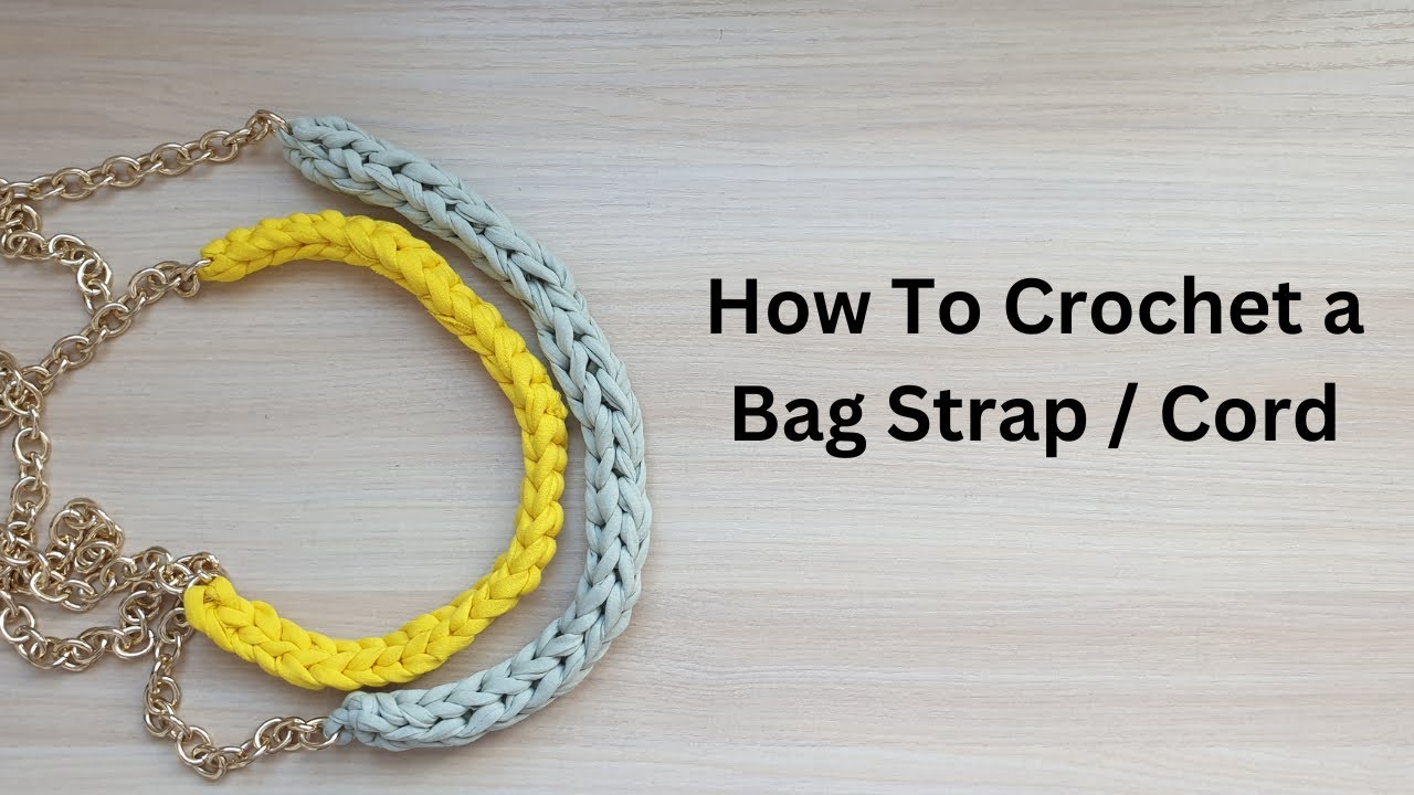 DIY How to Crochet Bag Strap Step by Step | Basic Crochet for Beginners | Crochet Cord 