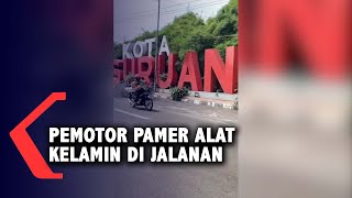 Meresahkan! Pemotor Pamer Alat Kelamin di Jalan Pantura