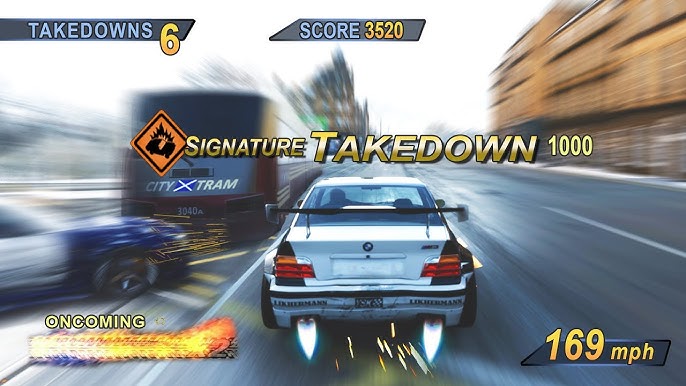 Corra a mil por hora e não se importe com os osbtáculos em Burnout Revenge ( PS2) - PlayStation Blast