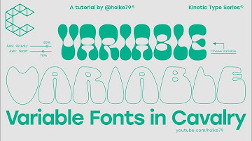 KTS® - Animating Variable Fonts in Cavalry