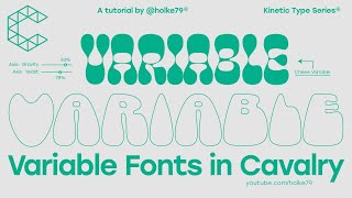 KTS® - Animating Variable Fonts in Cavalry
