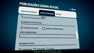 Como fazer para publicar no Diário Oficial?