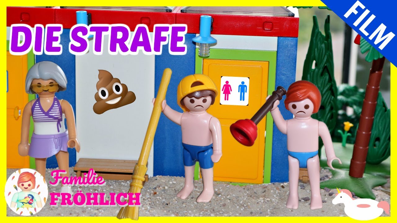 Playmobil Film deutsch - Toiletten putzen? - PlaymoGeschichten - Familie Fröhlich