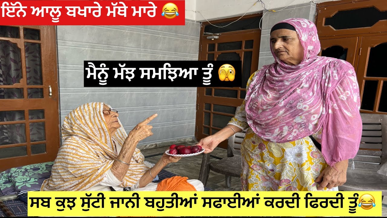 ਇੰਨੇ ਆਲੂ ਬਖਾਰੇ ਮੱਥੇ ਮਾਰੇ😡ਮੈਨੂੰ ਮੱਝ ਸਮਝਿਆ ਤੂੰ🤣ਸਬ ਕੁੱਝ ਸੁੱਟੀ ਜਾਨੀ ਬਹੁਤੀਆਂ ਸਫਾਈਆਂ ਕਰਦੀ ਫਿਰਦੀ ਤੂੰ🤣🫣