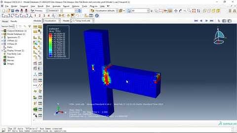 Simulation concrete beam-column joints in Abaqus and damage investigation