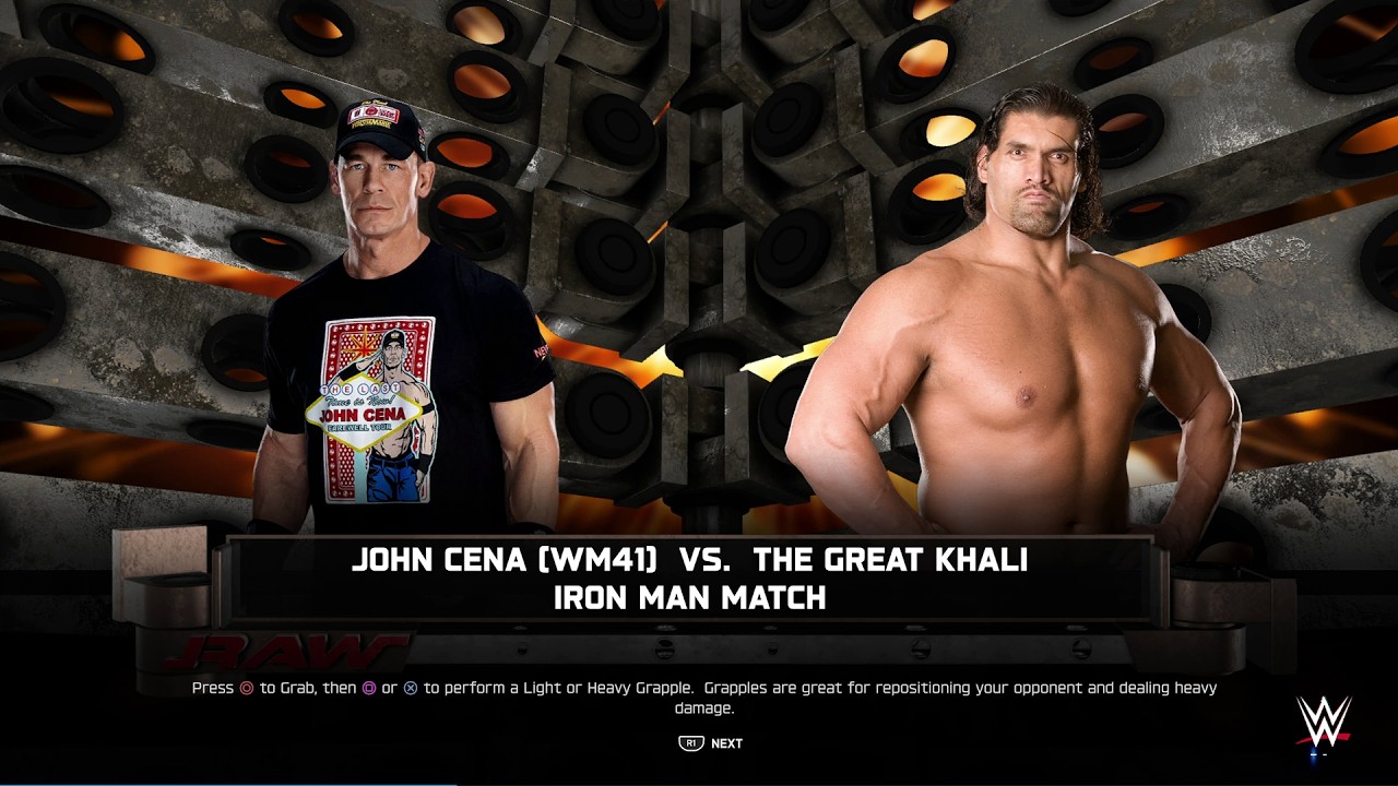 John Cena vs The Great Khali Iron Man Match – WWE 2K25 PC Gameplay