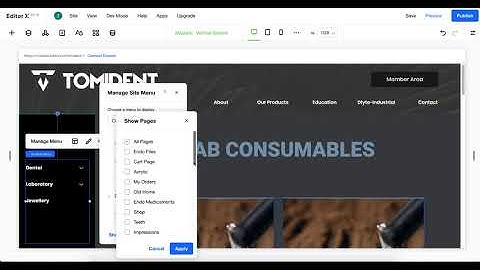 Wix Tutorial: How to Hide a page on new Editor X - Hiding Pages in new Wix Editor X