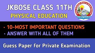 Physical Education Most Important Questions Class 11th • Jkbose Official 🔥 screenshot 4
