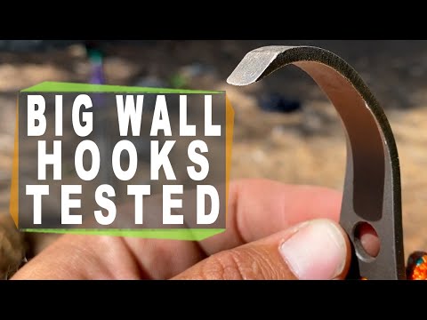 Big wall climbing aid hooks TESTED in slow motion