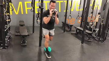 Goblet hold Bulgarian Split Squat