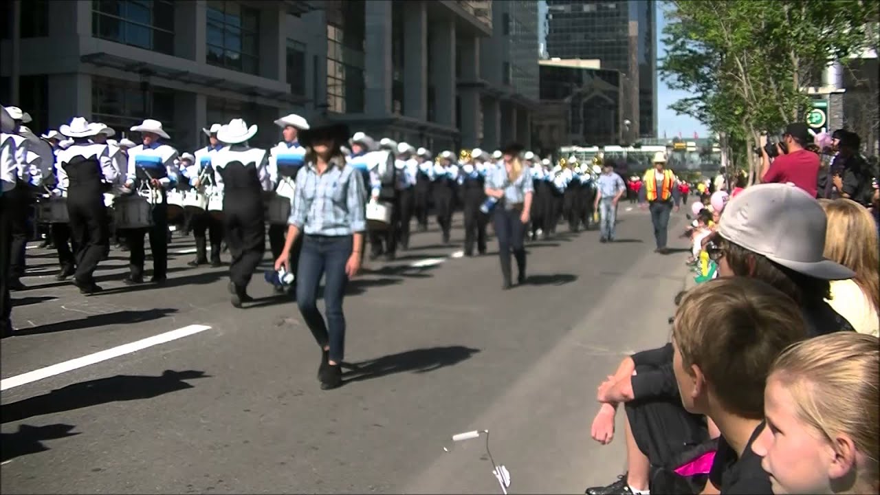 Calgary RoundUp Band performing in the Calagary Stampede Parade YouTube