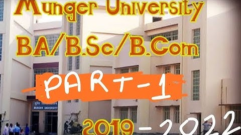 Munger University degree part 1 result (Session:-2019-2022) copy check ho gaya hai...