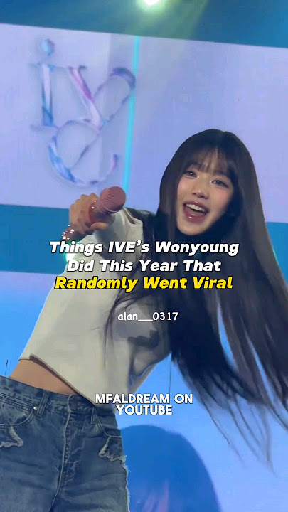 Things IVE’s Wonyoung Did This Year That Randomly Went Viral #kpop #shortvideo