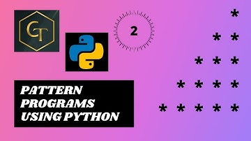 Python|Python Pattern Programs| Printing Stars 