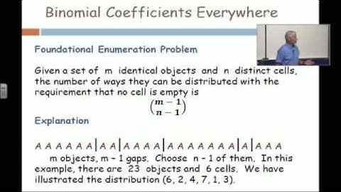 L3V1 Binomial Coefficients & Distributing Objects